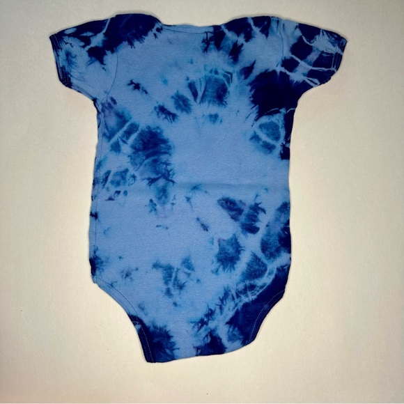 Two Tie Dyed 100% Cotton American Apparel Infant Onesies, Blue 6-12 Month - Picture 7 of 7